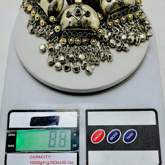 Kuchi Tribal Pendant Necklace With Earrings, Antique Style Jewelry, Traditional - Picture 8 of 8